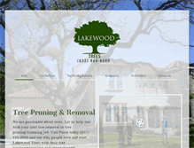 Tablet Screenshot of lakewoodtrees.com